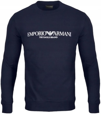 EMPORIO ARMANI BLUZA - EAGLE BRAND - GRANATOWA - L