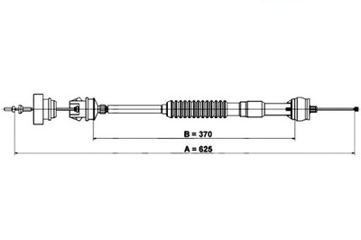 CABLE CONJUNTO DE EMBRAGUE PEUGEOT 306 1.8-2.0D 04.93-12.02 AT  