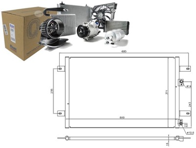 NISSENS CONDENSADOR DE ACONDICIONADOR FORD GALAXY SEAT AL  