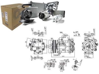 КОМПРЕСОР КОНДИЦІОНЕРА CITROEN C5 C5 II C5 III C6 PEUGEOT 407 508 508