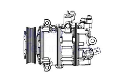 DELPHI КОМПРЕСОР КОНДИЦІОНЕРА VW JETTA IV 2.0 06.10-12.17