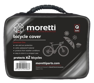 Mocny dobry Pokrowiec Moretti na 2 rowery