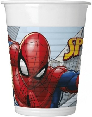 Kubeczki plastikowe Procos Spiderman 200 ml 8 szt.