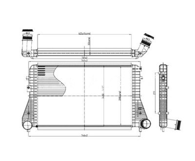 Інтеркулер audi a3 8p 09- 1k0145803as фото №1