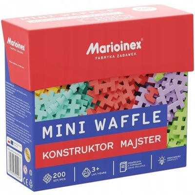 Marioinex Klocki Konstrukcyjne Wafle Mini Waffle Konstruktor Majster 200 el