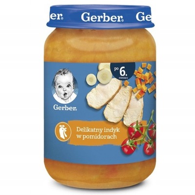 GERBER Obiadek delikatny indyk w pomidorach 190 g