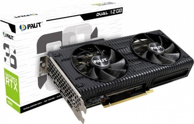 Karta graficzna Palit GeForce RTX 3060 Dual 12GB GDDR6 192bit 3xDP LHR DLSS