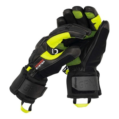 Rękawice narciarskie męskie LEKI Griffin Pro 3D black/neon 8