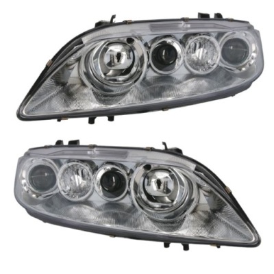 Mazda 6 2002-2005 фары лампы передние комплект с двигатель серебристый фото №1