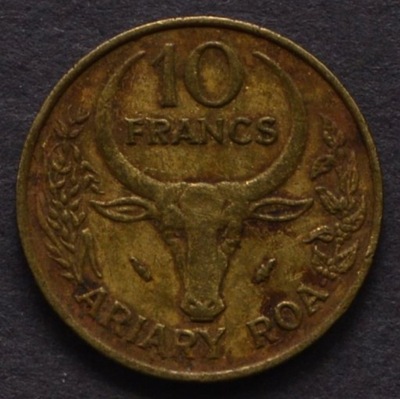 Madagaskar - 10 franków 1977