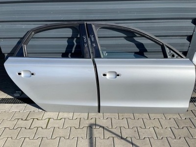 Audi a8 d4 дверь правое перед задняя цвет lx7w фото №1