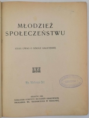 Młodzież społeczeństwu