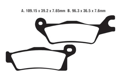 КОЛОДКИ ГАЛЬМІВНІ EBC FA618TT CAN-AM OUTLANDER 1000