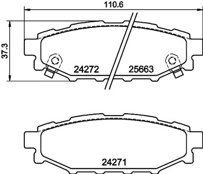 HELLA 8DB 355 040-391 JUEGO ZAPATAS HAMULCOWYCH,  