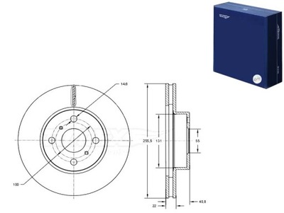 ДИСКИ ТОРМОЗНЫЕ ТОРМОЗНЫЕ 2 ШТУКИ. TOYOTA COROLLA 92-01 TOMEX BRAKES