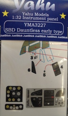 1:32 SBD Dauntless early panel Yahu Models YMA3227