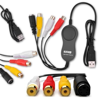 Grabber USB Przechwytywanie z 3x RCA AV/ S-Video