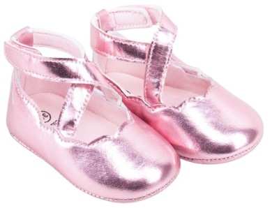 BUTY BUCIKI NIECHODKI DZIEWCZĘCE RÓŻ 9-15m 19/20