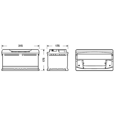 АКУМУЛЯТОР EXIDE EXCELL 80AH 700A P+