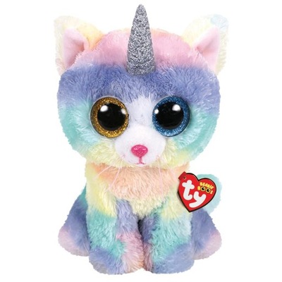 BEANIE BOOS KOT Z ROGIEM HEATHER, 62CM - XL