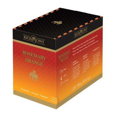 Herbata RICHMONT owocowa ROSEMARY ORANGE 50 szt.