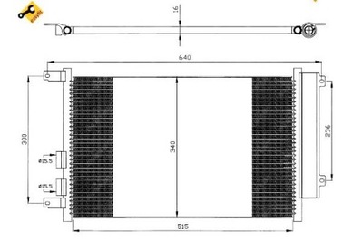 CONDENSADOR DE ACONDICIONADOR ALFA ALFA 147 01- NRF  