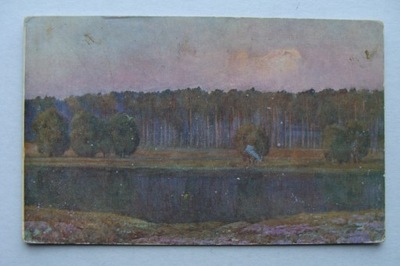 ST. POPOWSKI MŁODY LAS przedwojenna POCZTÓWKA