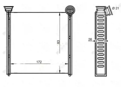 Обігрівач 54342 nrf audi a3 фото №1