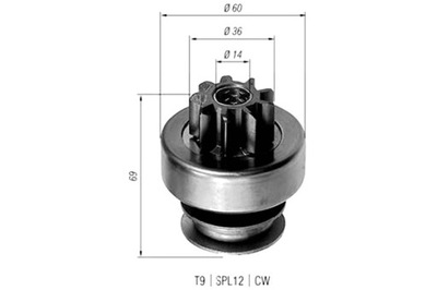 MAGNETI MARELLI BENDIX STARTERIO NISSAN DATSUN 