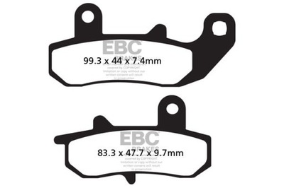 ZAPATAS DE FRENADO EBC FA157 (KPL. NA 1 TARCZE), EBC, FA157.  