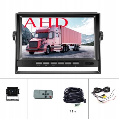 JUEGO CÁMARA RETROVISOR MONITOR 7'' BUS VAN AHD IPS  