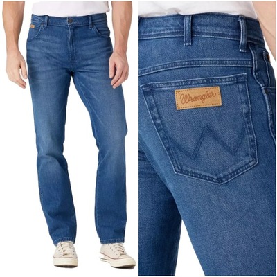 Męskie spodnie jeansowe proste Wrangler TEXAS W34 L34