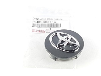 WITH TOYOTA CAP ALLOY WHEELS (TITANIUM) 60MM GRAPHITE  