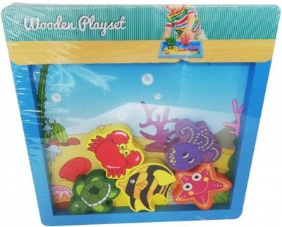 Drewniane klocki Wooden Playset pierwsza zabawka