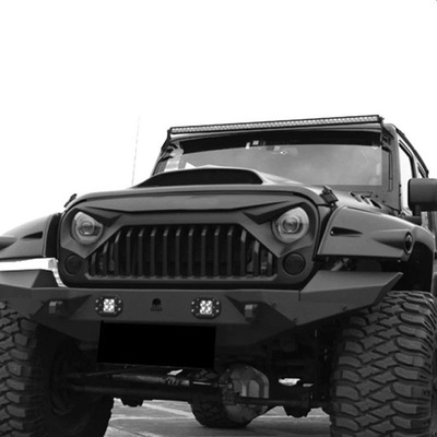 Решётка радиатора решётка радиатора topfire monster jeep wrangler 2007-2017 jk фото №1