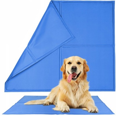 Ender mata dla psa odcienie niebieskiego 70 cm x 110 cm