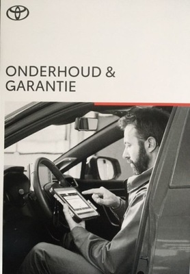 TOYOTA LIBRO DE MANTENIMIENTO GWARANCYJNA HOLENDERSKA  