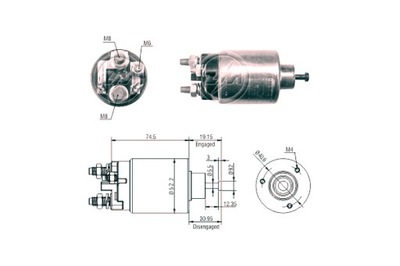 ERA ВКЛЮЧАТЕЛЬ ЭЛЕКТРОМАГНИТНЫЙ ERA SMART FIAT BMW AUDI CITROEN