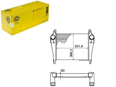 Интеркулер hella 7043033 ic230 97063 30265 фото №1