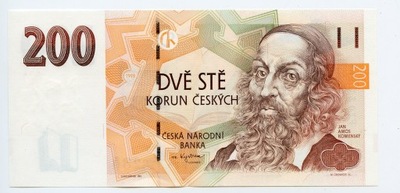 CZECHY 200 KORUN 1998 P-19d UNC seria F