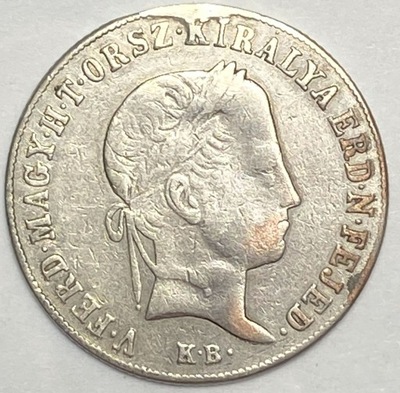 Węgry Franciszek Józef 20 Kreuzer 1844 srebro *277