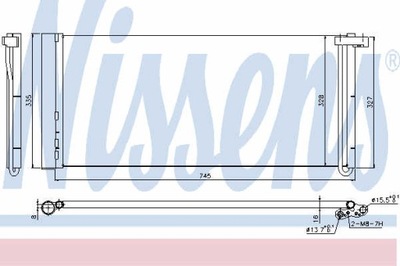 РАДІАТОР КОНДИЦІОНЕРА NISSENS 940358