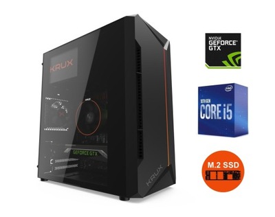 KOMPUTER DO GIER Core i5 10400 16GB GTX1650 SSD512 M.2 W10 RGB