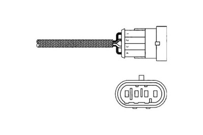 ЗОНД ЛЯМБДА (LICZBA ТРУБОК 4, 630MM) FIAT BRAVA, BRAVO I, MAREA,