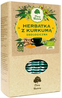 Herbatka Z KURKUMĄ BIO (25 x 2 g) Dary Natury