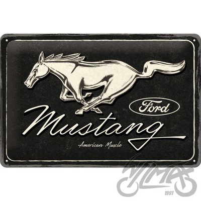 PLACA PLAKAT 20X30 FORD MUSTANG - HORSE 22325  