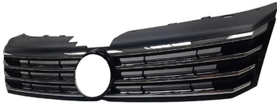 Vw passat b7 10- решётка радиатора решётка радиатора чёрный блеск хром фото №1