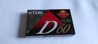 TDK D60 D 60 NOS folia USA #787