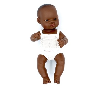 Miniland Lalka Afrykanka Baby 32 cm dziewczynka
