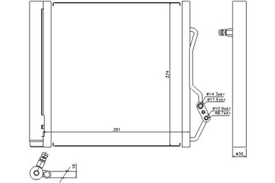 NISSENS CONDENSADOR DE ACONDICIONADOR SMART CITY-COUPE FO  